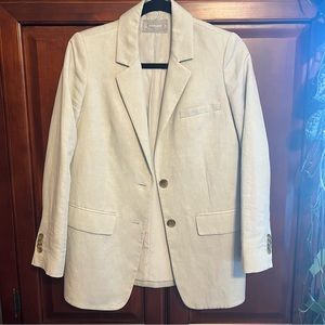 Everlane - The Cotton-Linen Blazer - Bone - Size 00